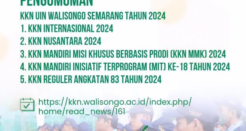 KKN UIN WALISONGO SEMARANG TAHUN 2024