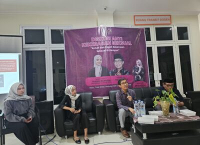 Cegah Kekerasan Seksual di Kampus, Prodi dan HMJ Sosiologi Gelar Diskusi dan Sosialisasi